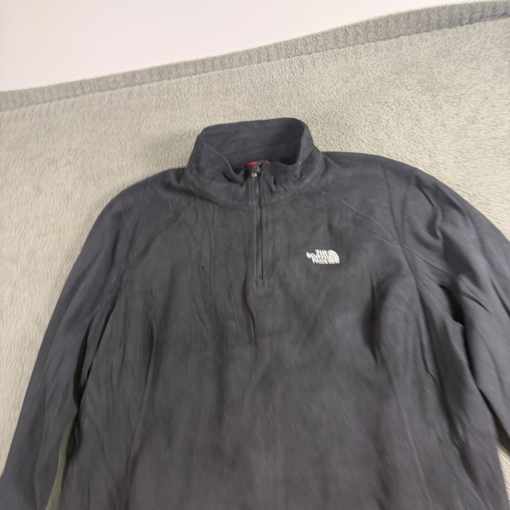 The North Face TKA 100 Fleece Quarter Zip Pullover Black Womens XXL